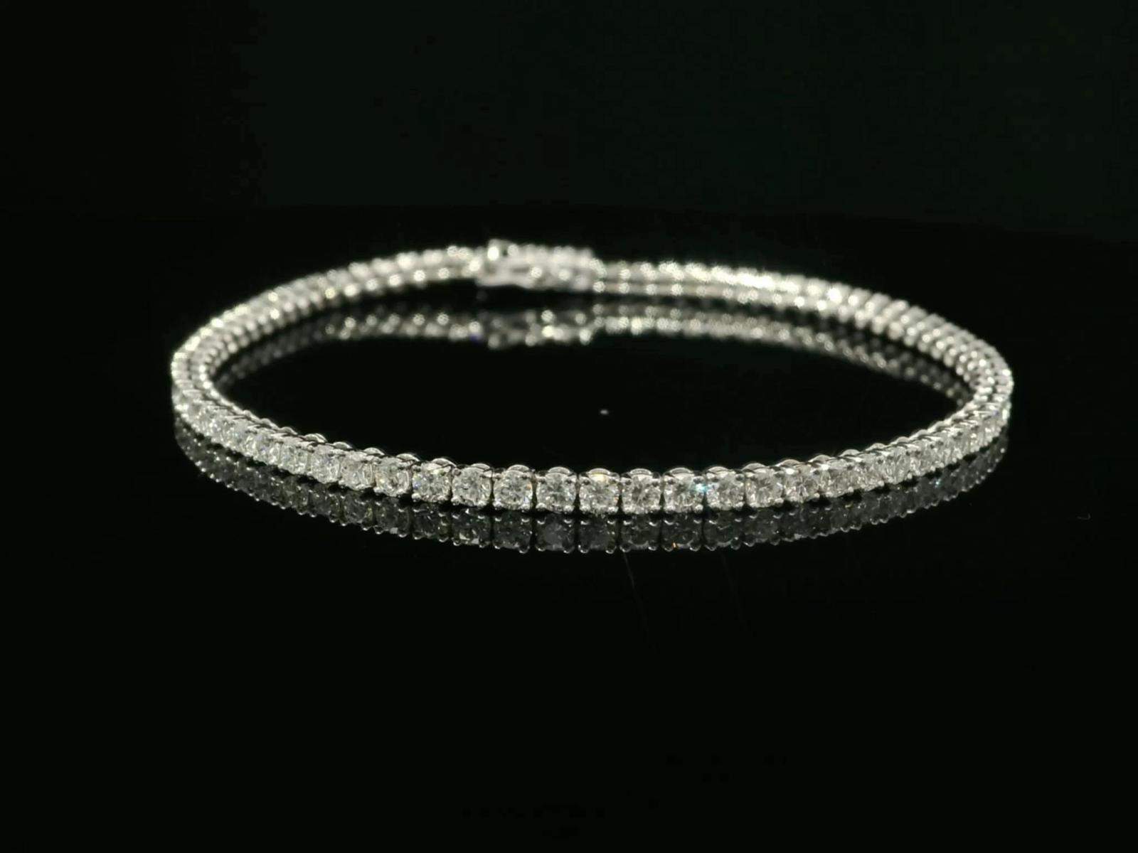 Natural Diamond Tennis Bracelet