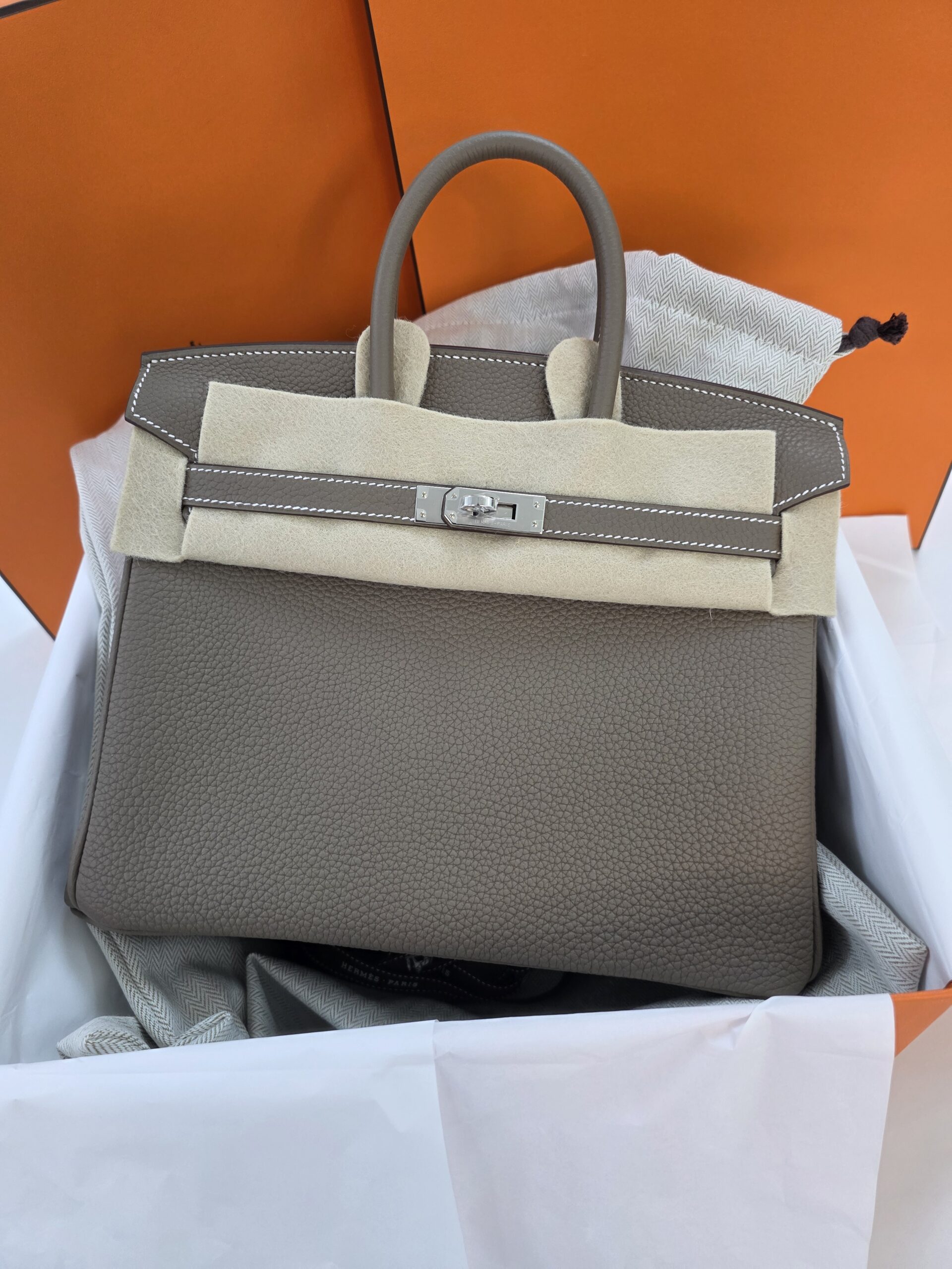 Hermès Birkin 25 -  Etoupe Togo | Palladium Hardware 2025